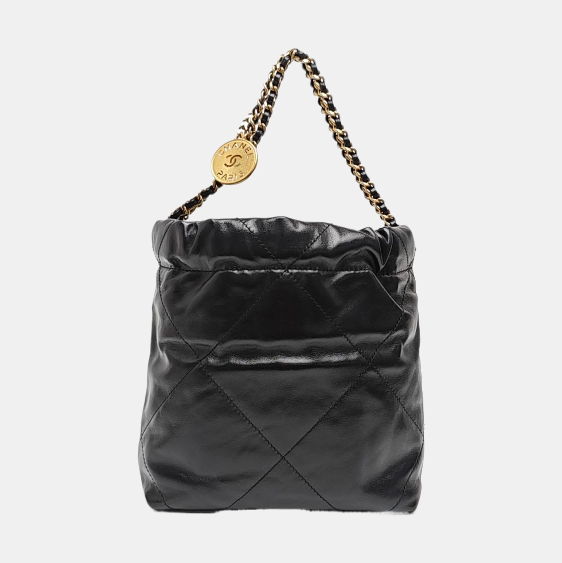 CHANEL 22 Mini Quilted Calfskin Black
