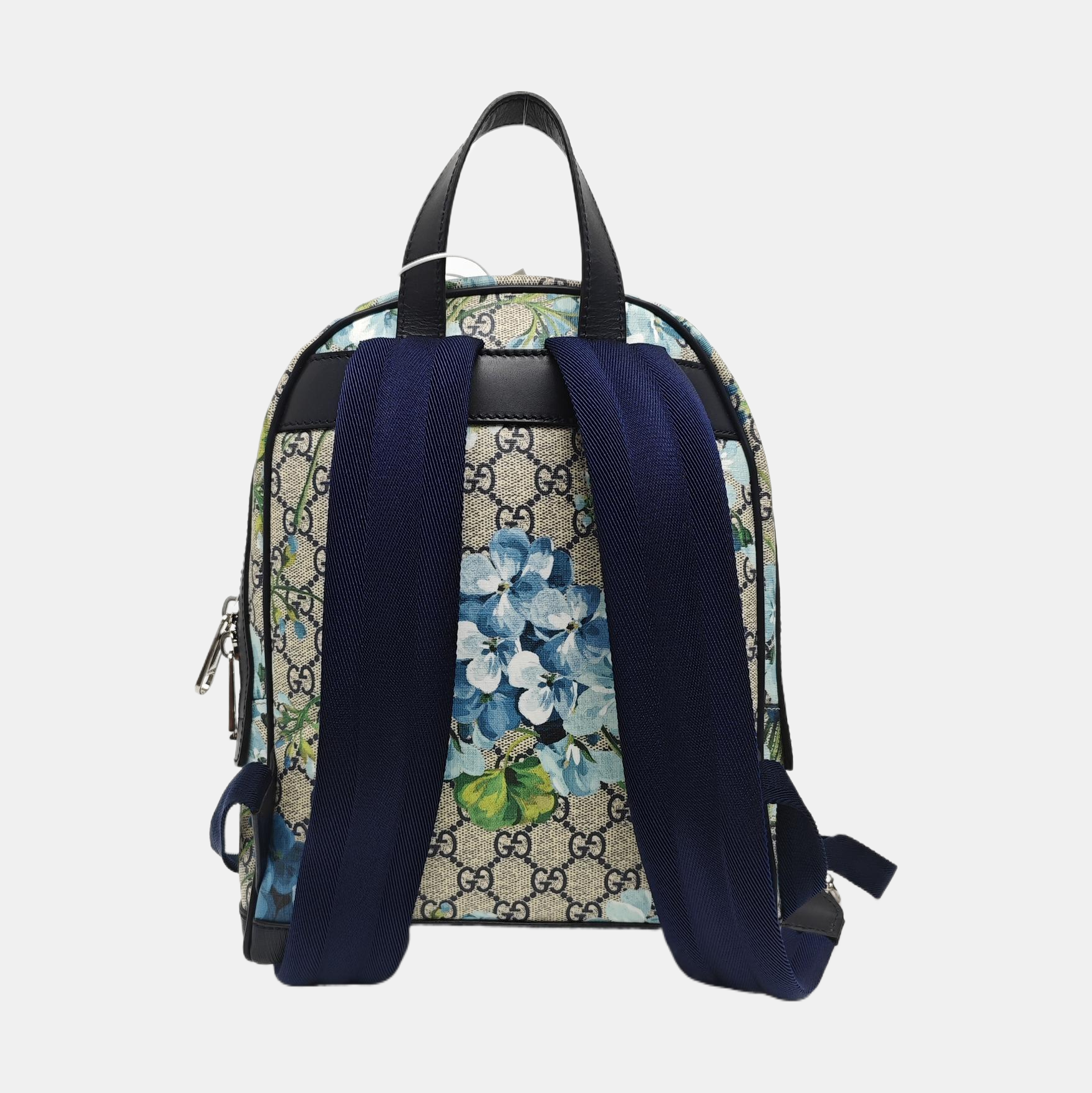 GG Blooms Small Monogram Coated Canvas Black