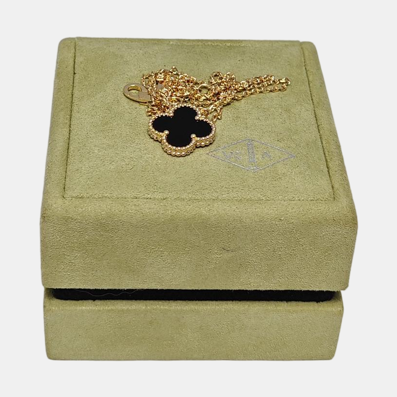 Vintage Alhambra 18k Gold Necklace