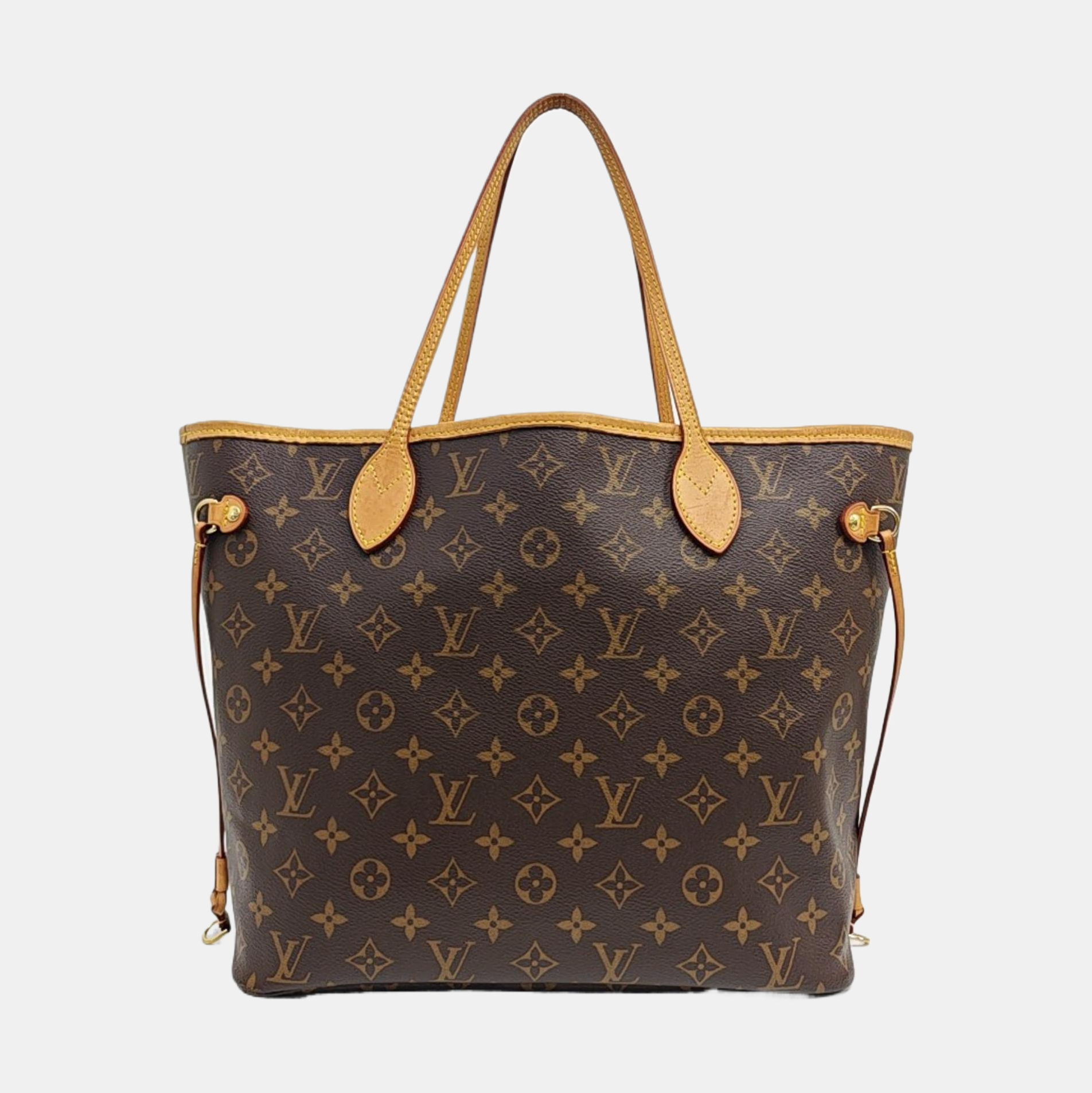 NEVERFULL MM Monogram Coated Canvas Brown