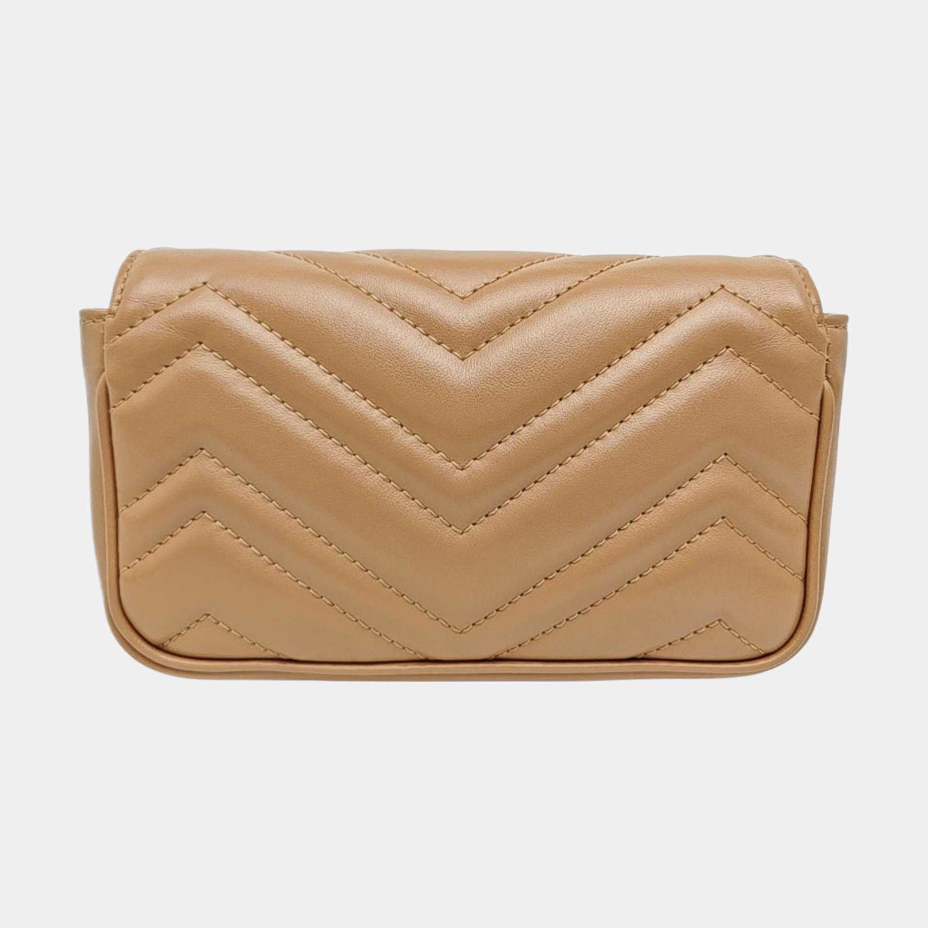 GG Marmont Mini Quilted Calfskin Beige