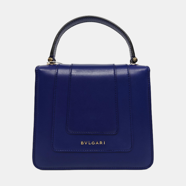 SERPENTI FOREVER Small Calfskin Blue