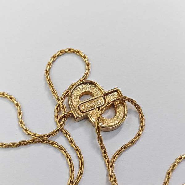 Petit CD Metal Gold Necklace