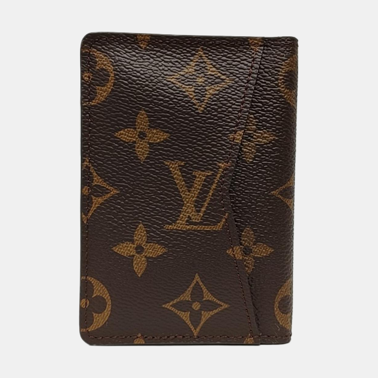 JAMES Monogram Coated Canvas Brown Wallet