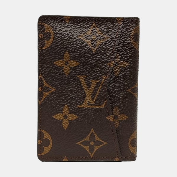 JAMES Monogram Coated Canvas Brown Wallet
