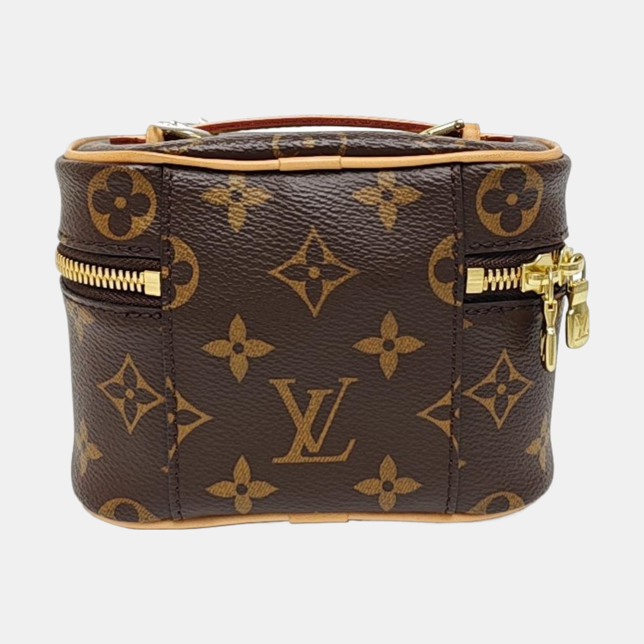 NICE Super Mini Monogram Coated Canvas Brown