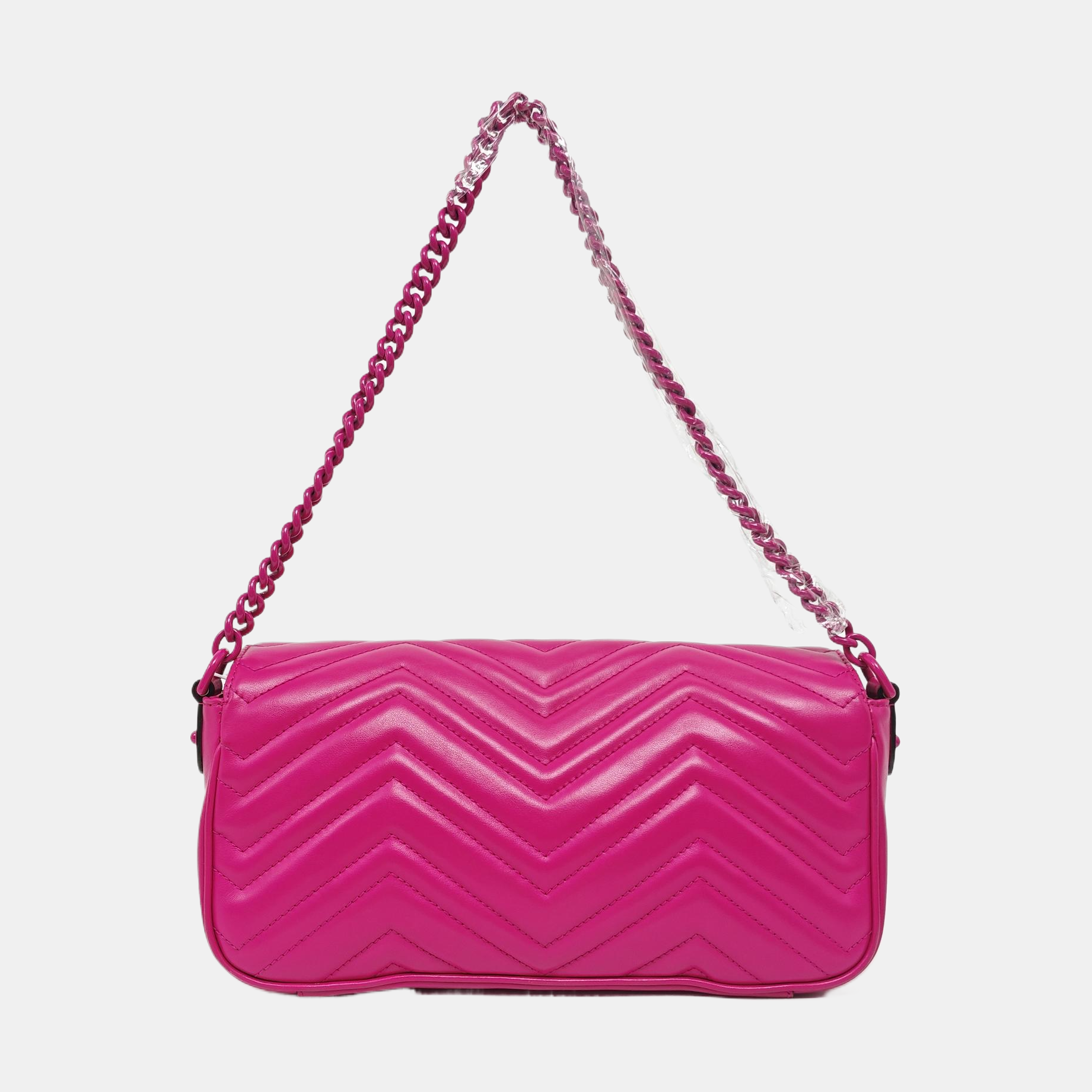 GG Marmont Medium Quilted Calfskin Red