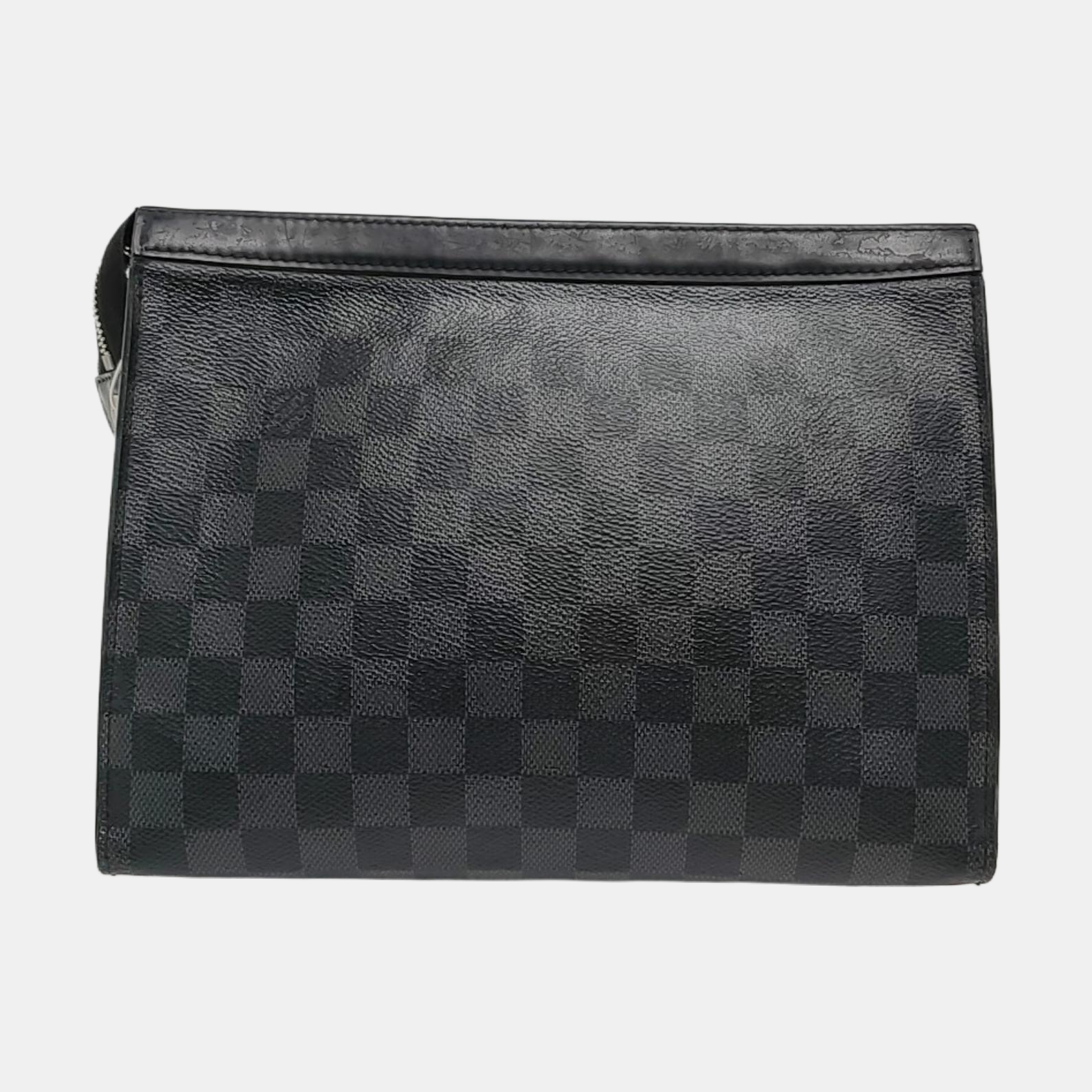 Pochette Voyag MM Damier Graphite Coated Canvas Gray