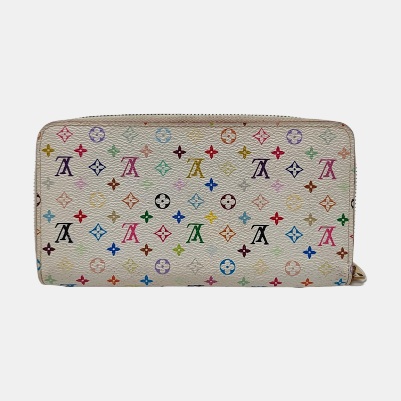 ZIPPY Monogram Coated Canvas White Wallet