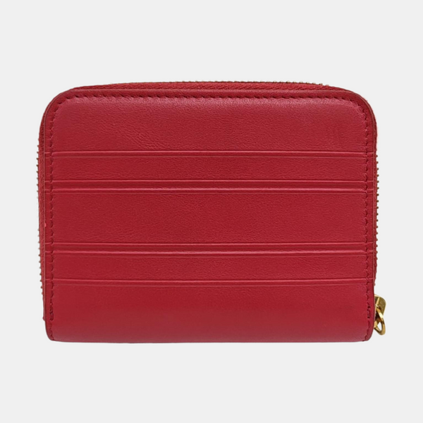 Calfskin Coin Purse Red