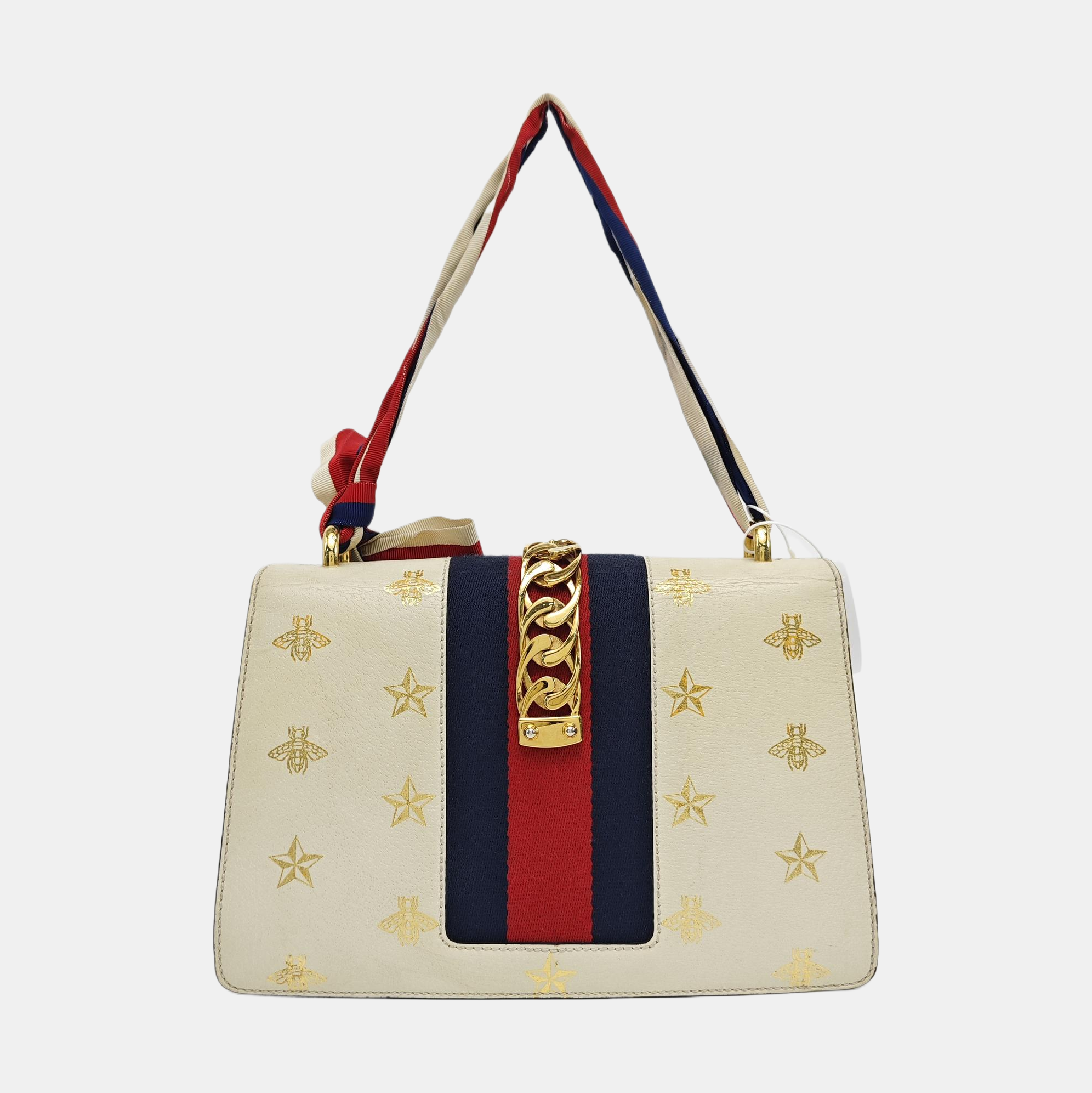 Sylvie Small Calfskin White
