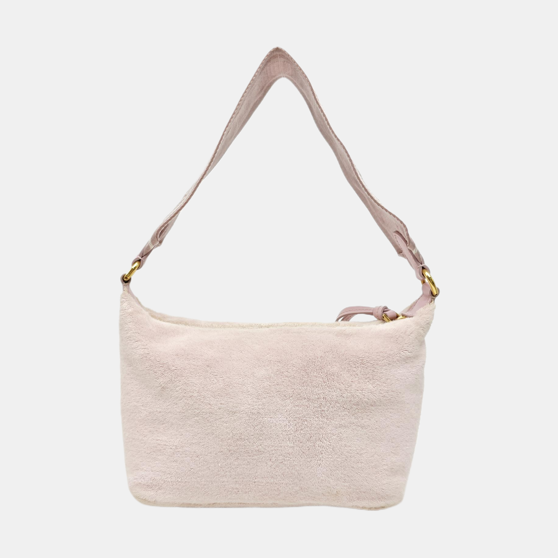 Fabric Top Handle Bag Mini Pink