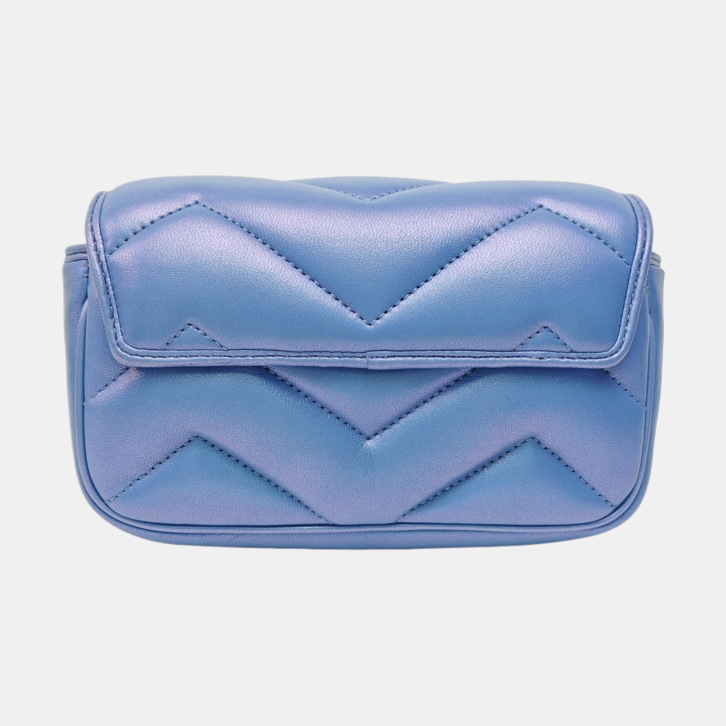 GG Marmont Super Mini Lambskin Blue