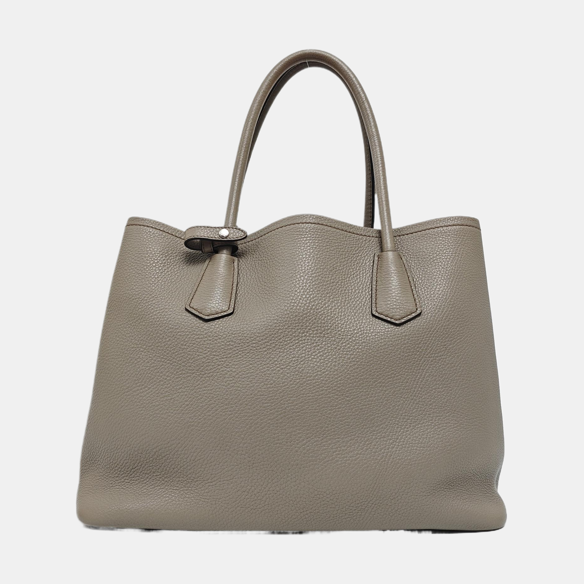 Double Large Calfskin Gray