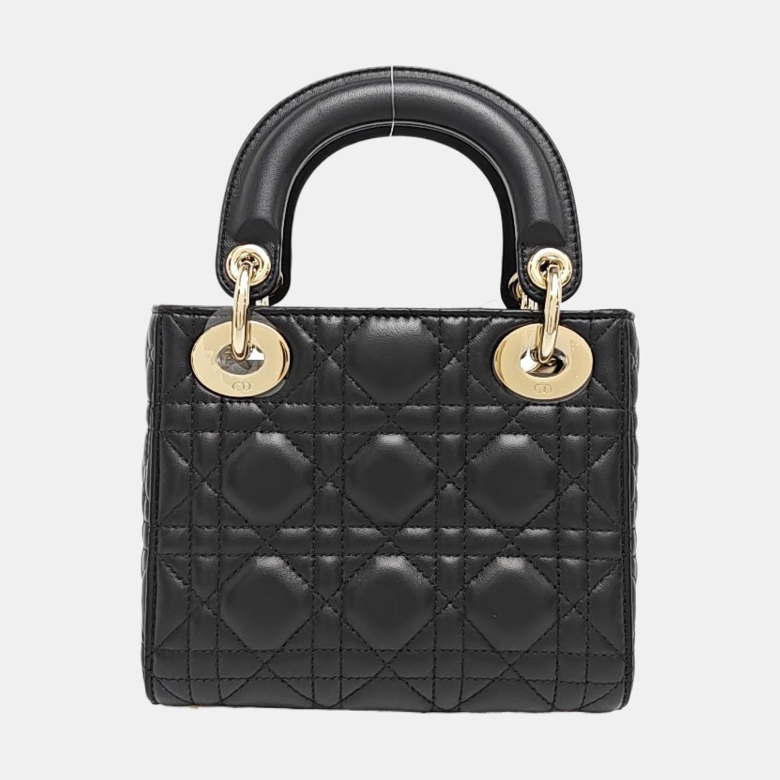 Lady Dior Mini Cannage Lambskin Black