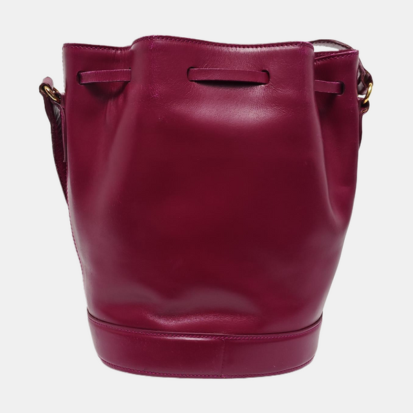 Calfskin Bucket Bag Red