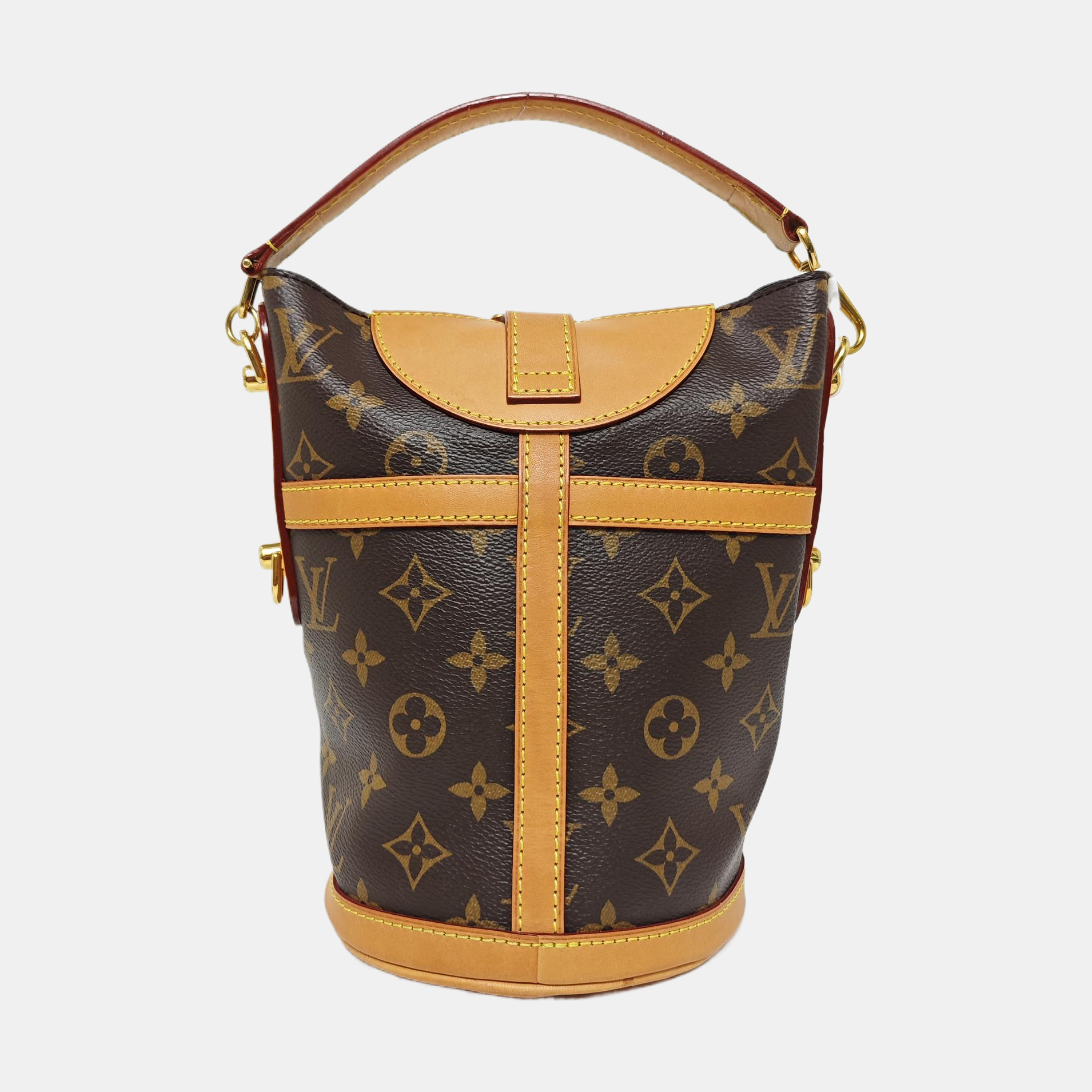 DUFFLE Monogram Coated Canvas Brown