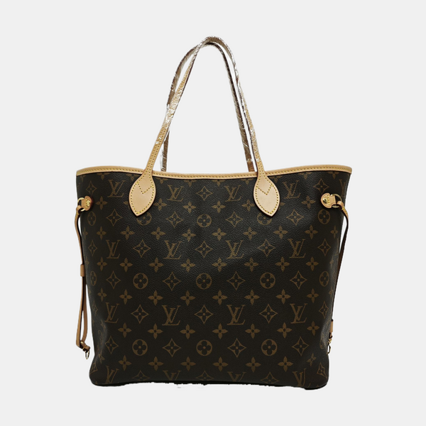 NEVERFULL MM Monogram Coated Canvas Brown