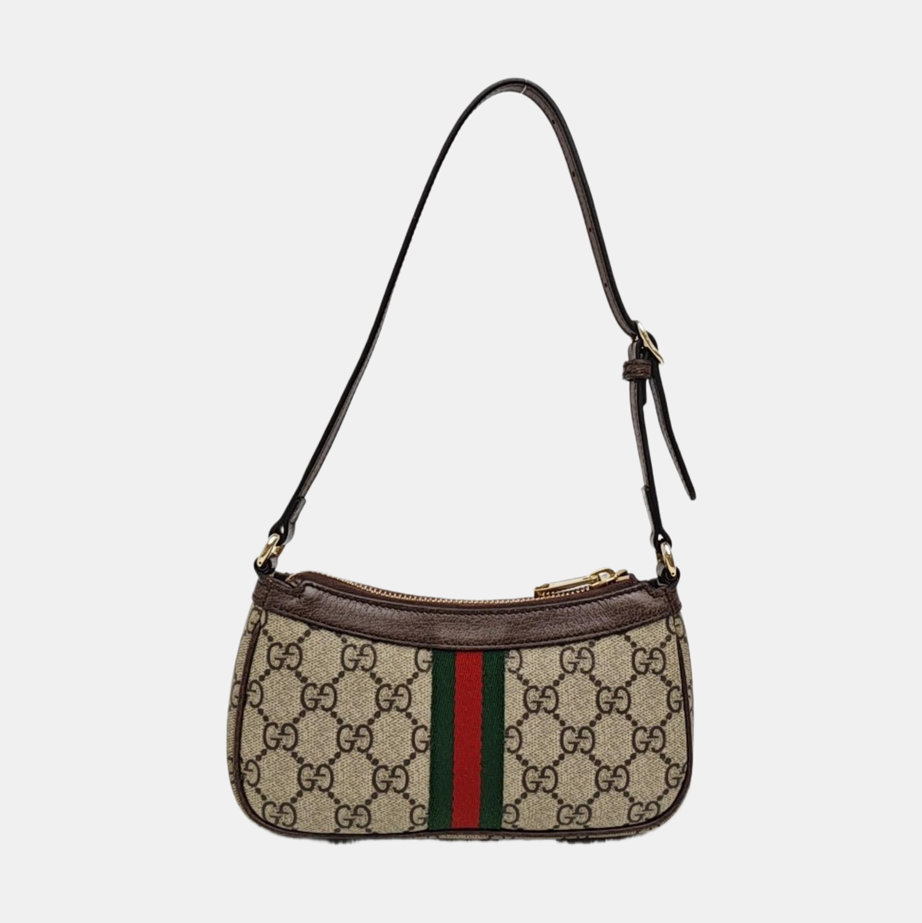 Ophidia Mini Monogram Coated Canvas Beige