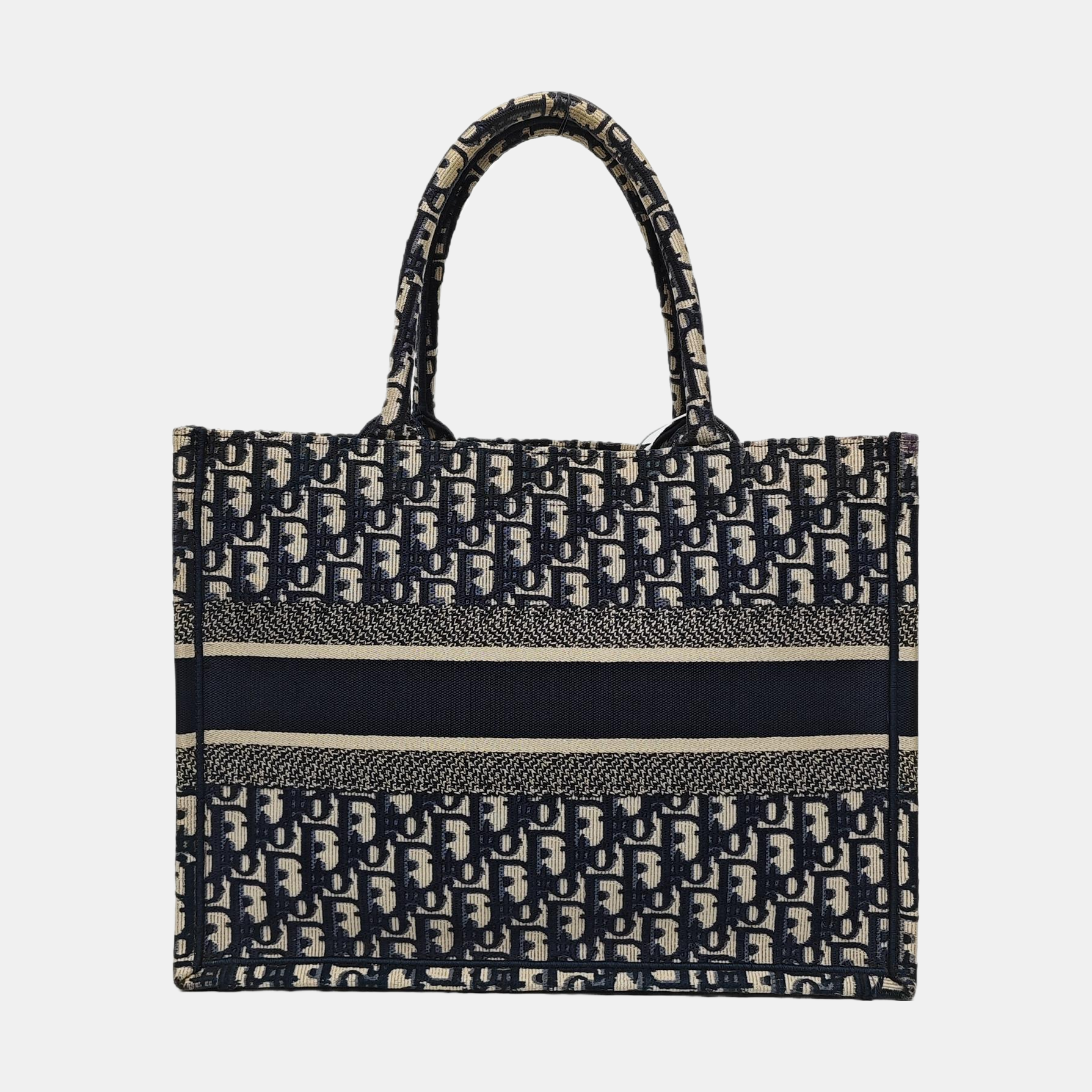 Authenticated pre-owned  Book Tote Medium Canvas Blue - Tote Bag at Looply