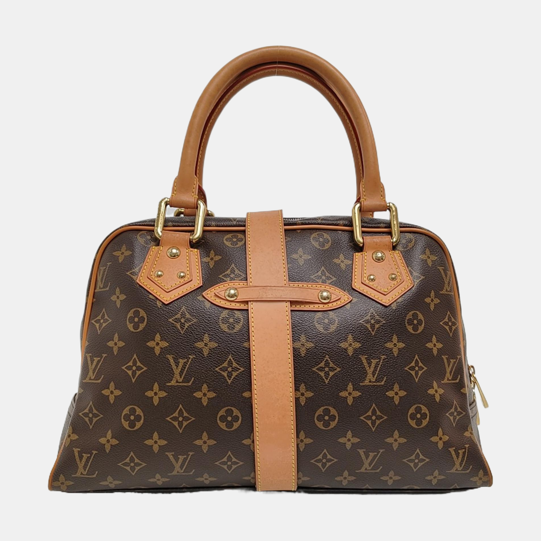 MANHATTAN GM Monogram Coated Canvas Brown