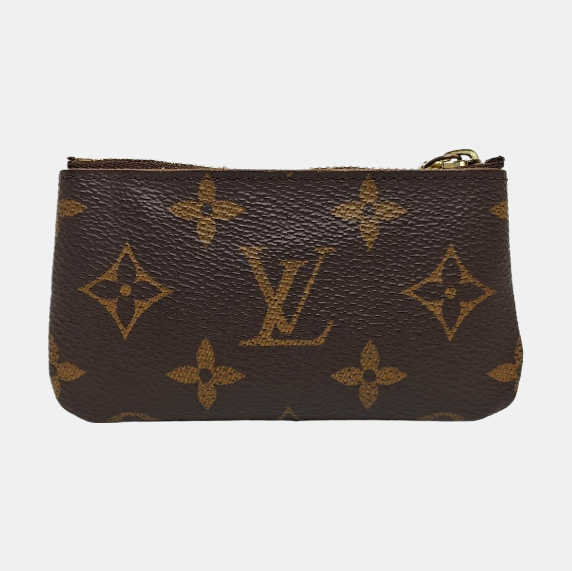 Monogram Coated Canvas Key Pouch Brown