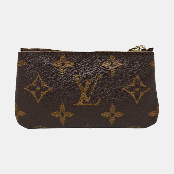 Monogram Coated Canvas Key Pouch Brown