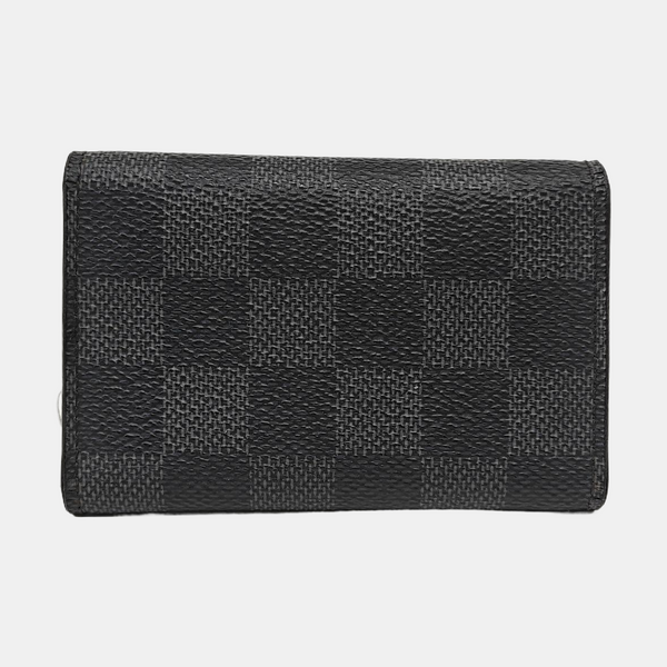 Damier Graphite Coated Canvas Key Pouch Black