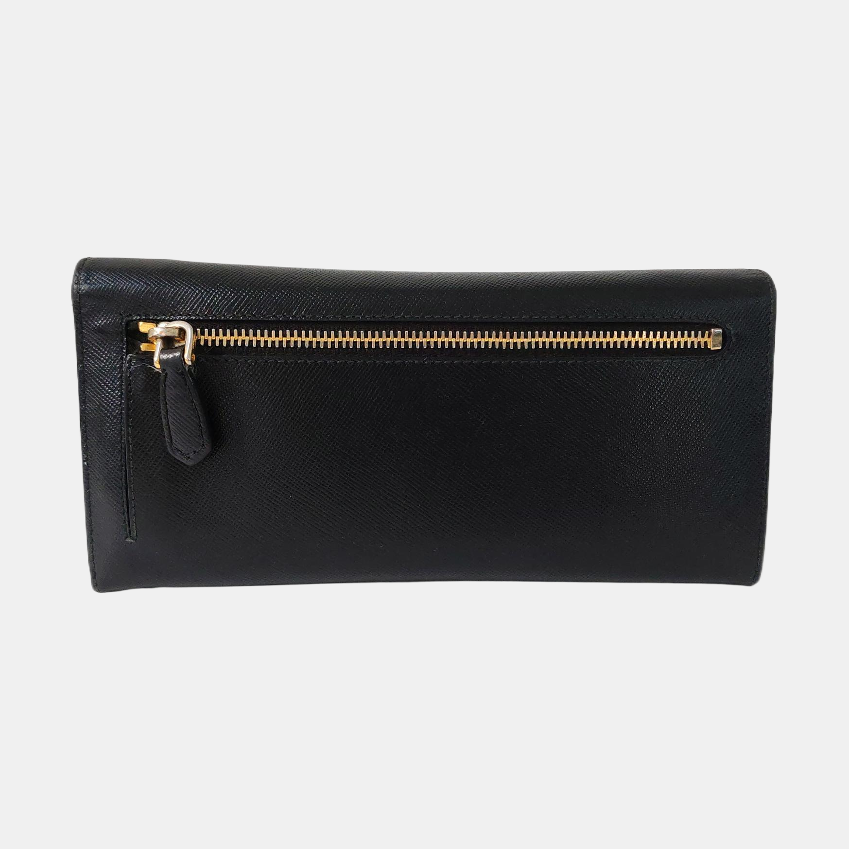 Saffiano Calfskin Wallet Black
