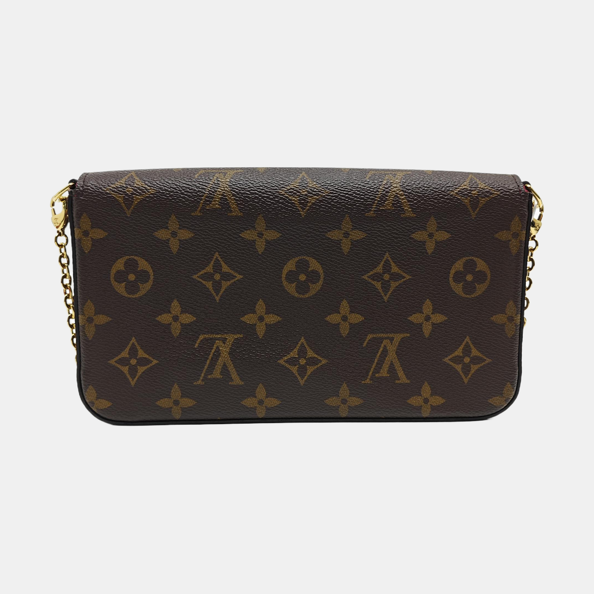 FÉLICIE Monogram Coated Canvas Brown