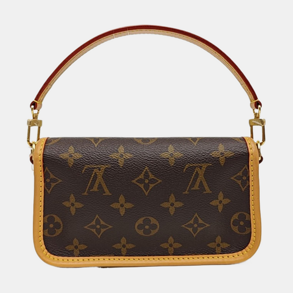 DIANE Nano Monogram Coated Canvas Brown