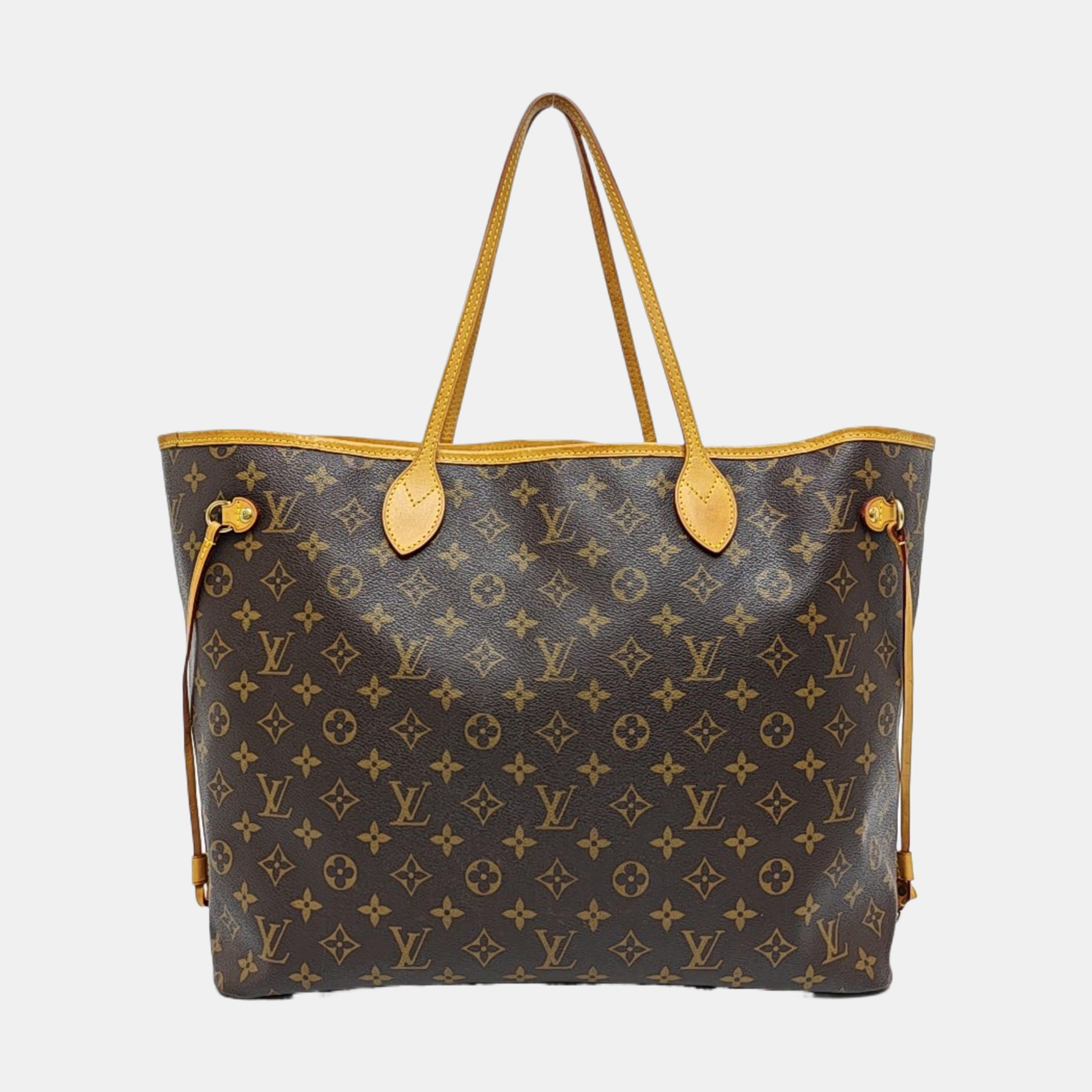 NEVERFULL GM Monogram Coated Canvas Brown
