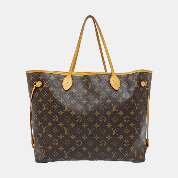 NEVERFULL GM Monogram Coated Canvas Brown
