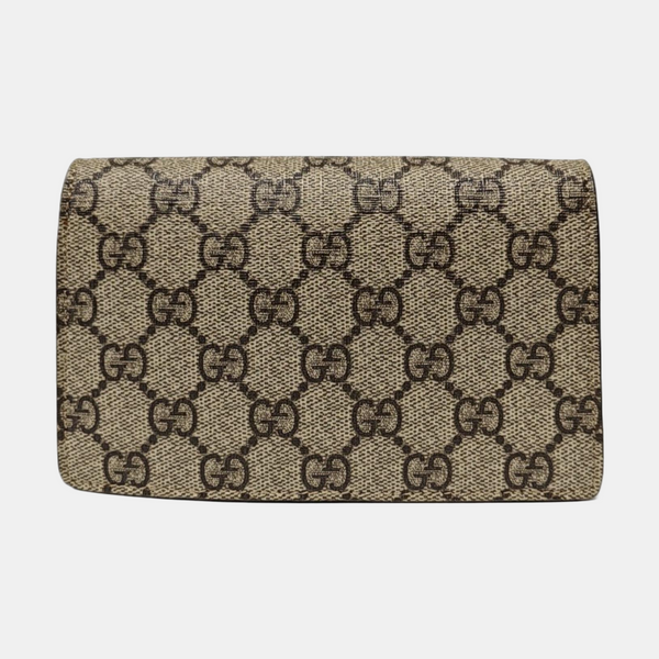 Dionysus Super Mini Monogram Lona Revestida Beige