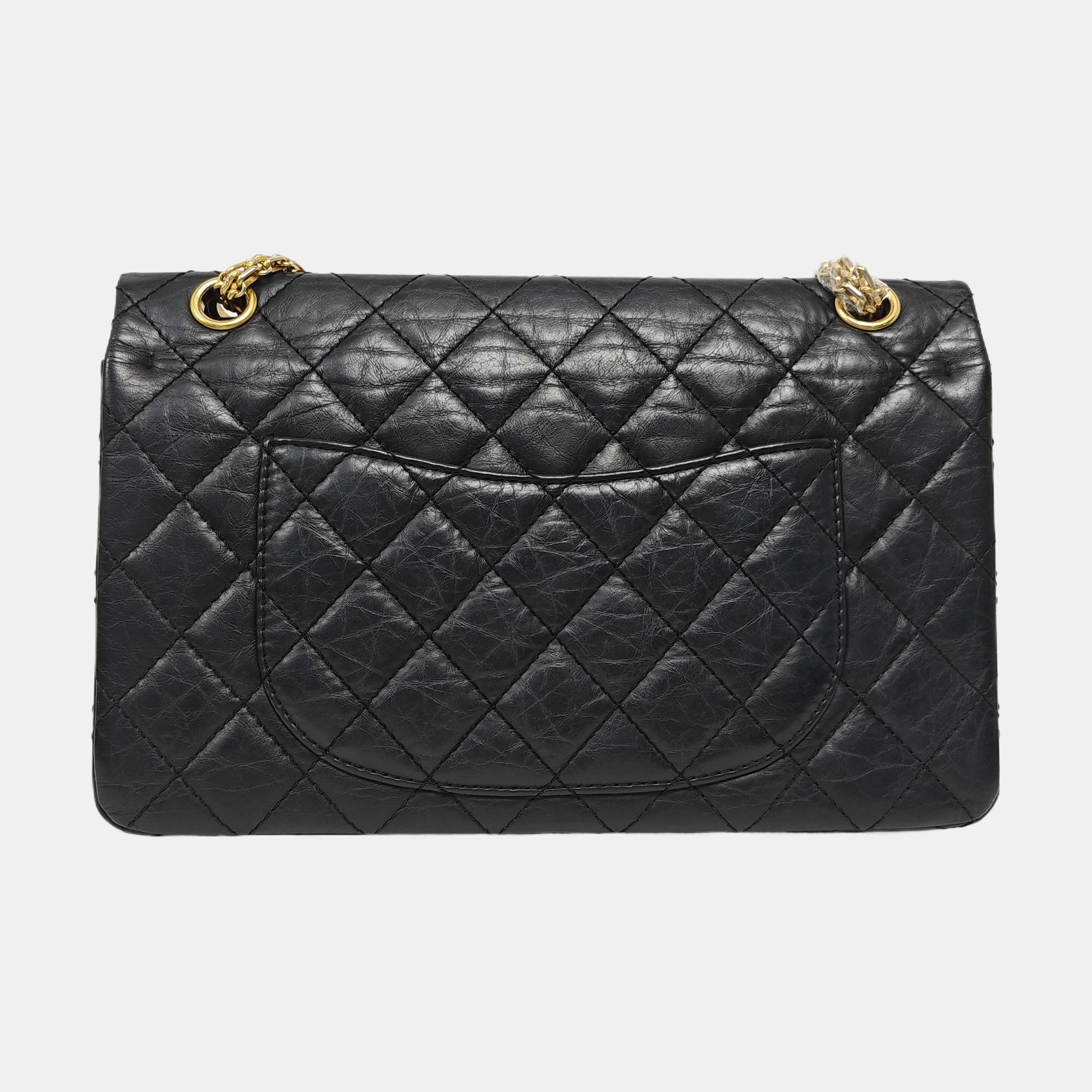 Authenticated pre-owned  2.55 227 (jumbo) Quilted Calfskin Black - Shoulder Bag at Looply