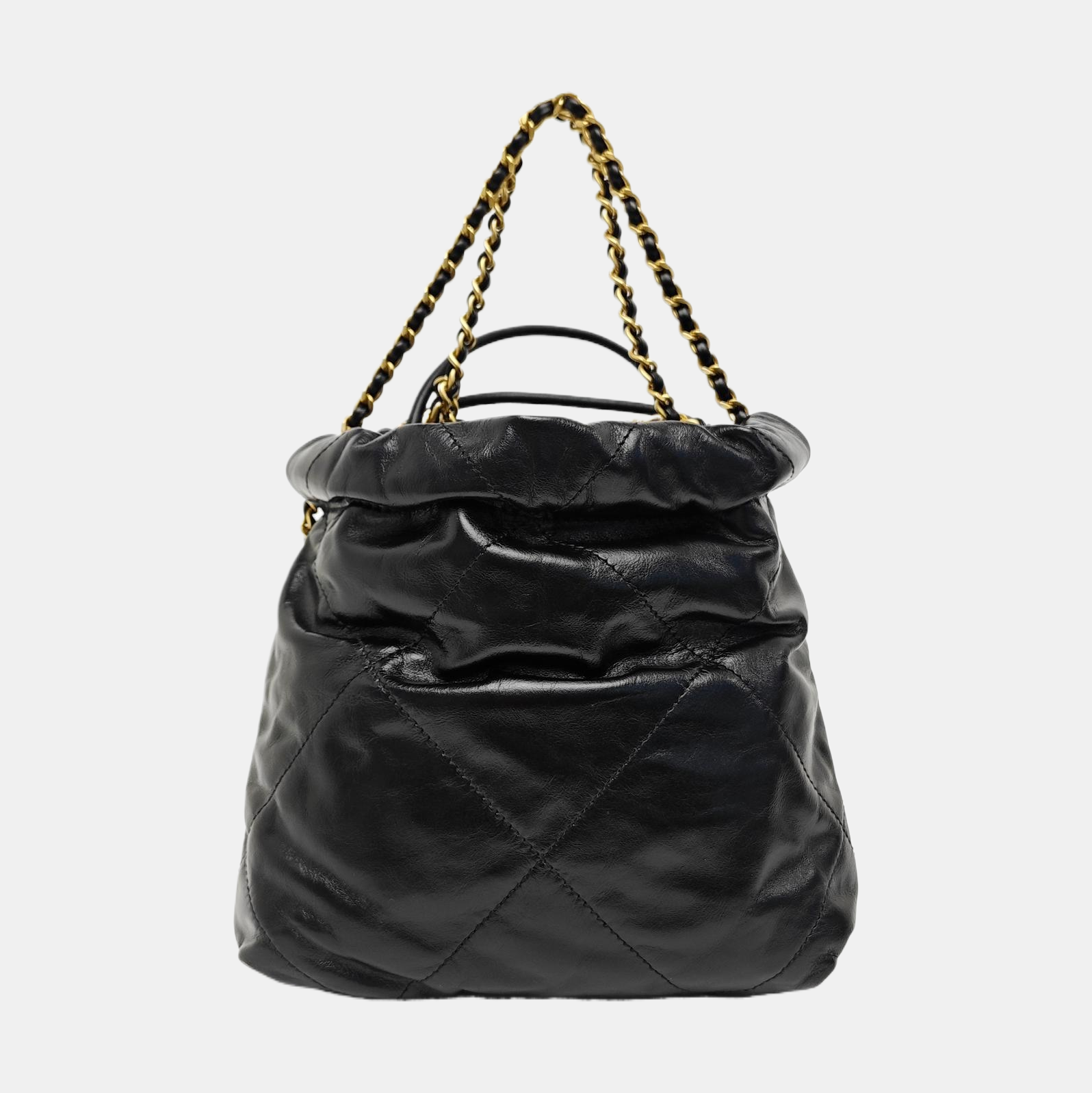 CHANEL 22 Mini Quilted Calfskin Black