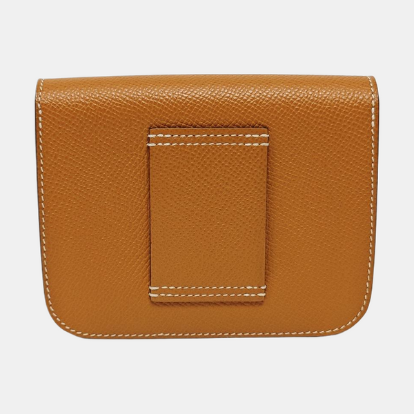 Constance Slim Epsom Brown Wallet