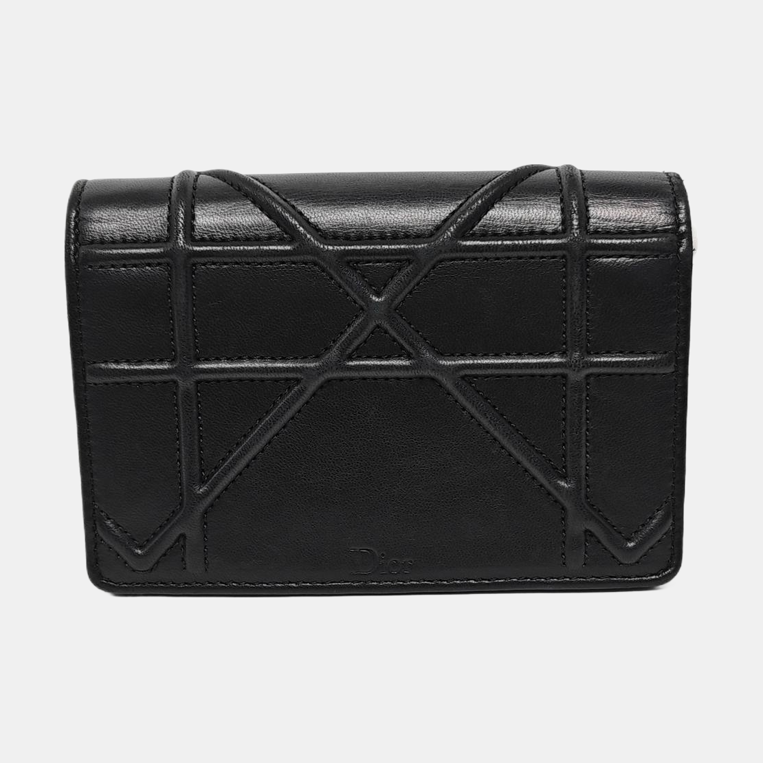 Authenticated pre-owned  Diorama Cannage Calfskin Black - Shoulder Bag at Looply