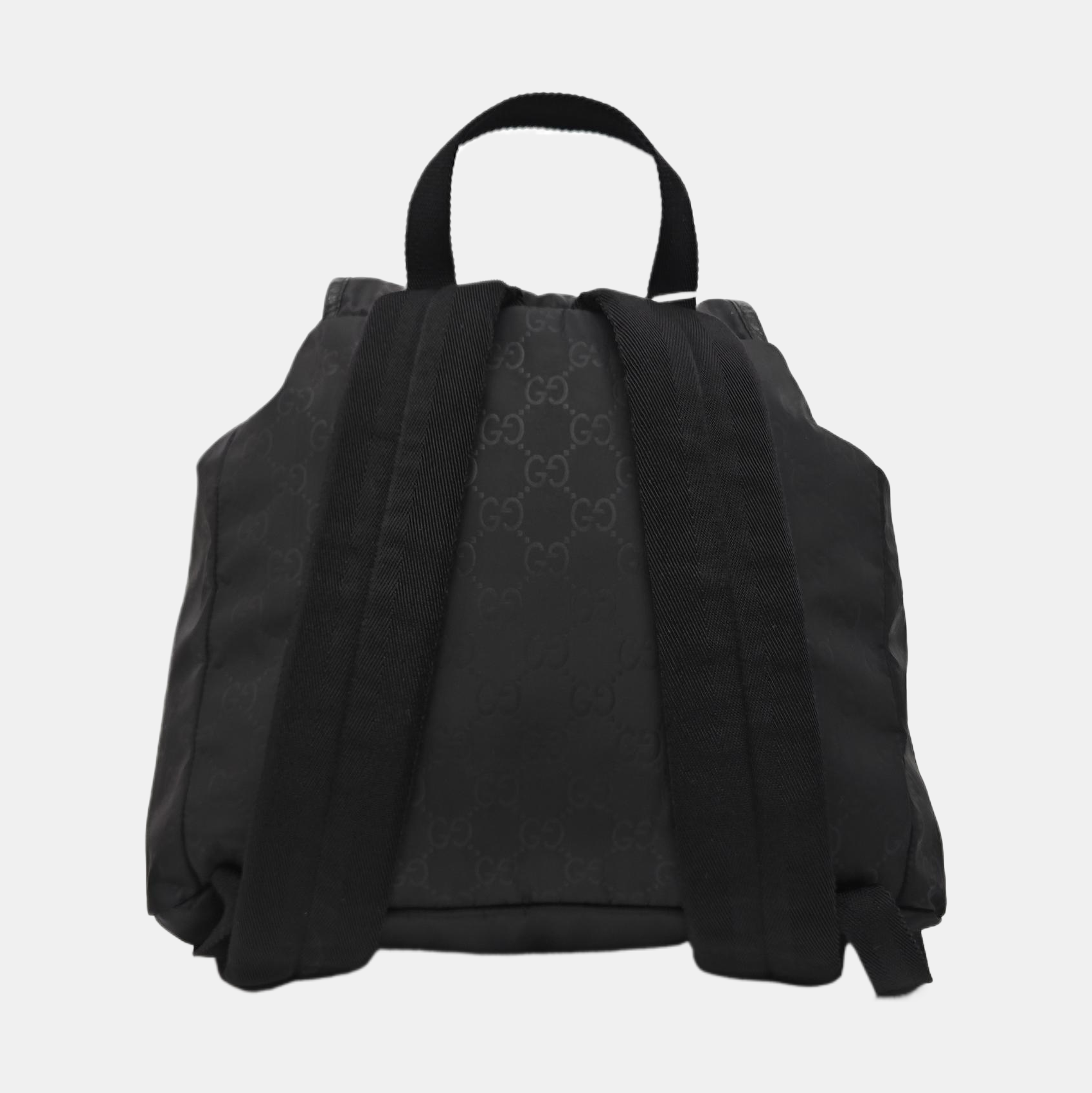 Monogram Nylon Backpack Black
