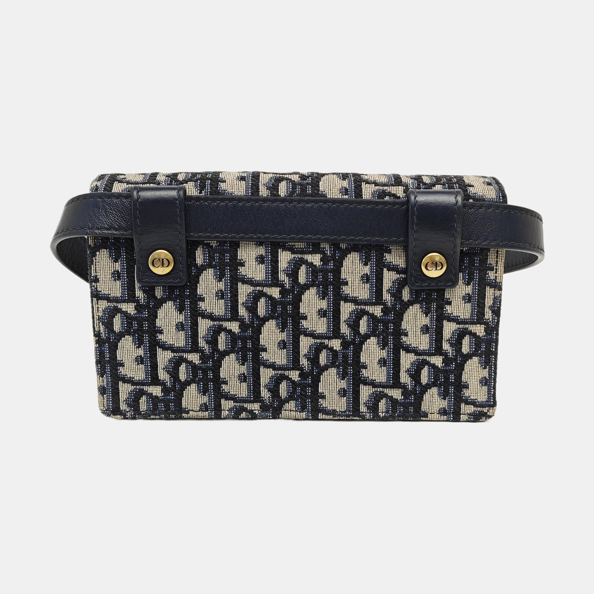 Saddle Mini Oblique Canvas Blue