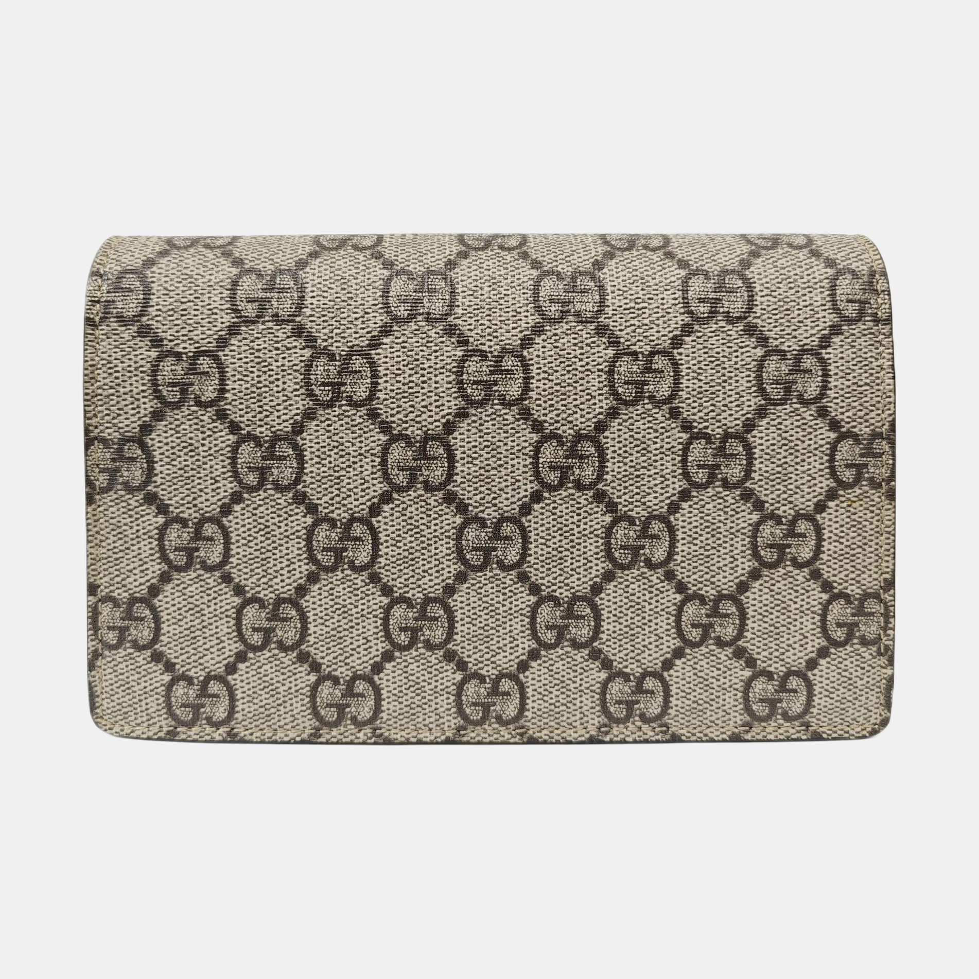 Dionysus Super Mini Monogram Coated Canvas Beige