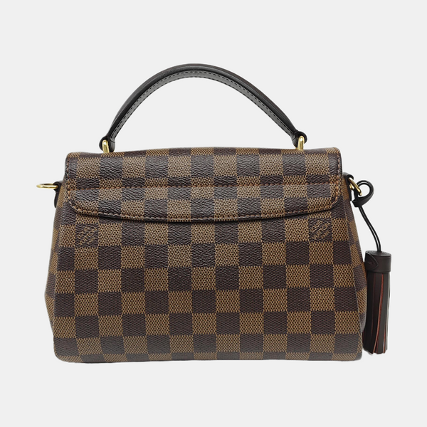 CROISETTE Damier Ebene Coated Canvas Brown