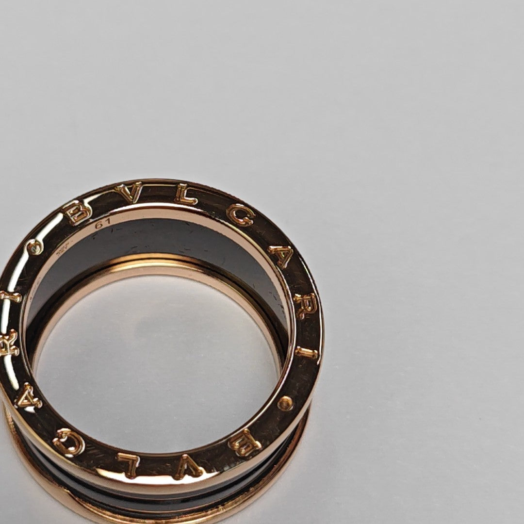B.ZERO1 18k Rose Gold Ring EU 61