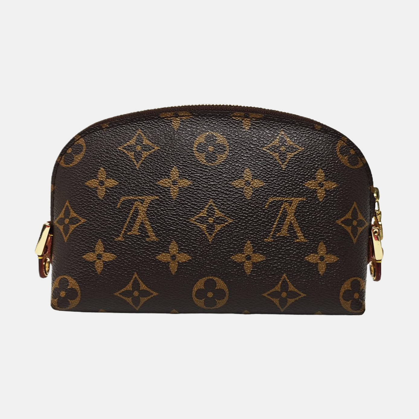 COSMETIC PM Monogram Coated Canvas Brown