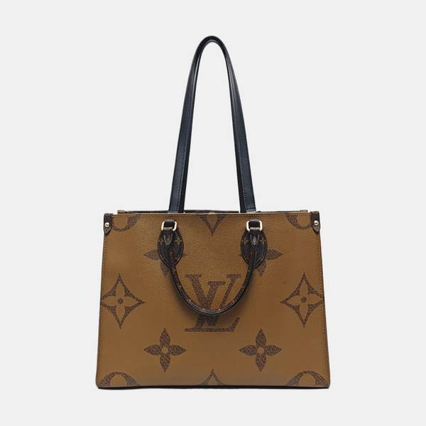 ONTHEGO MM Monogram Coated Canvas Brown