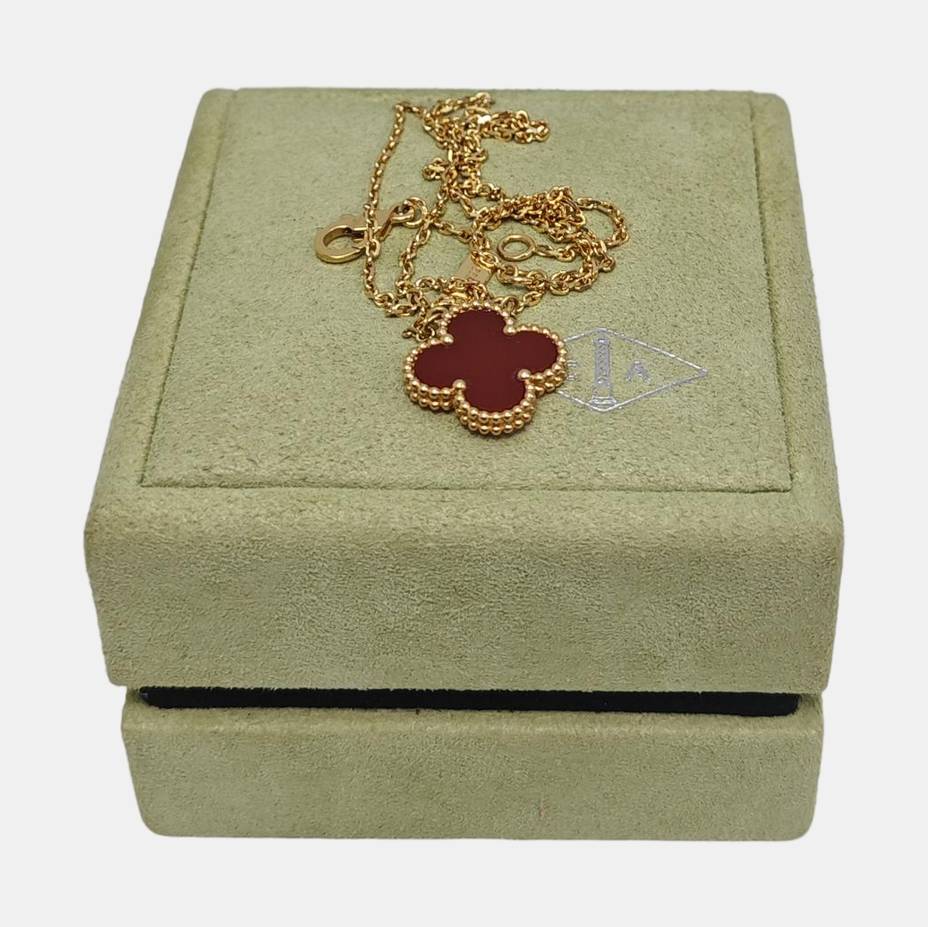 Vintage Alhambra 18k Gold Necklace