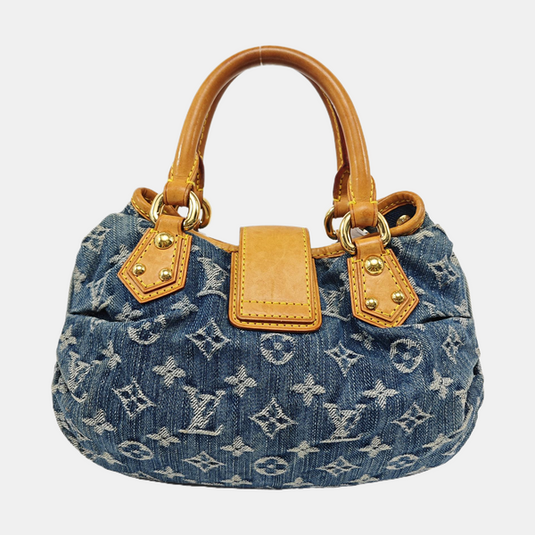 PLEATY Monogram Denim Blue