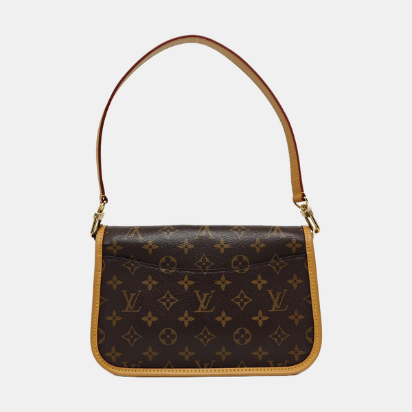 DIANE Monogram Coated Canvas Brown
