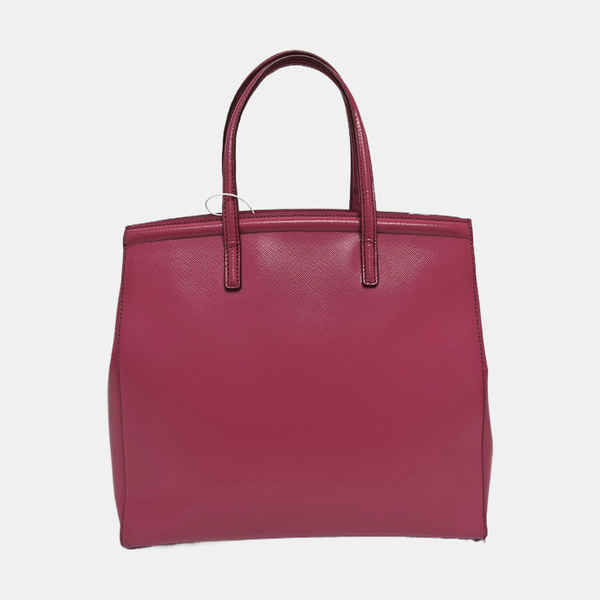 Saffiano Calfskin Top Handle Bag Red