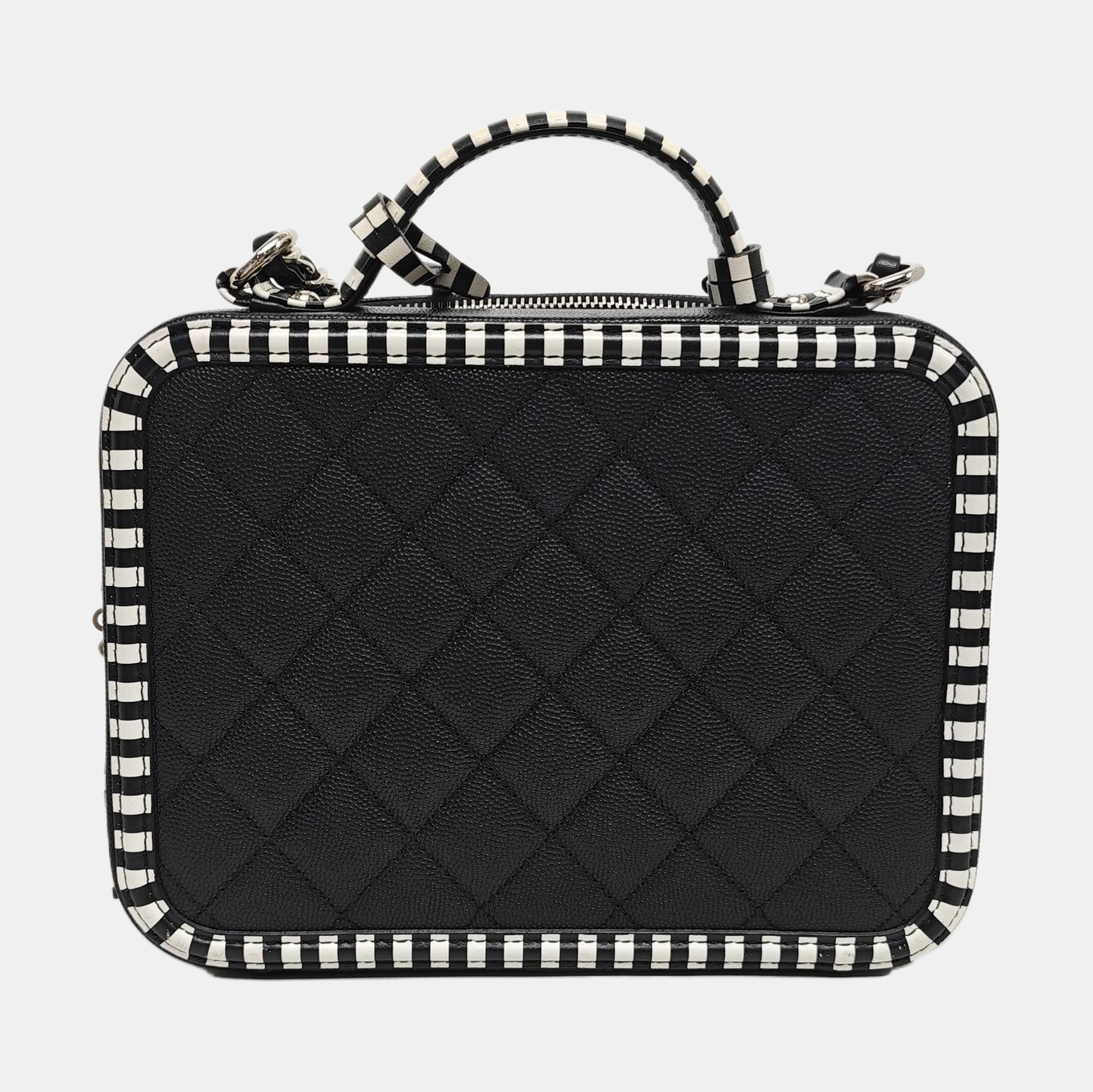 Authenticated pre-owned  FILIGREE Medium Quilted Grained Calfskin Black - Shoulder Bag at Looply